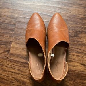 Target leather slip on shoes size 7.5 women